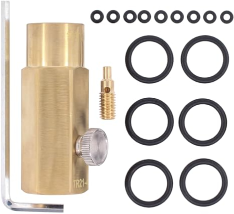 CO2 Adapter Nachfülladapter Flaschen Befüllung Tank Anschluss Flaschenanschluss Füllbehälter Flaschenadapter für Sodastream W21.8-14 CO2 Behälter Wassersprudler Unfüllen für Soda Club Zuhause