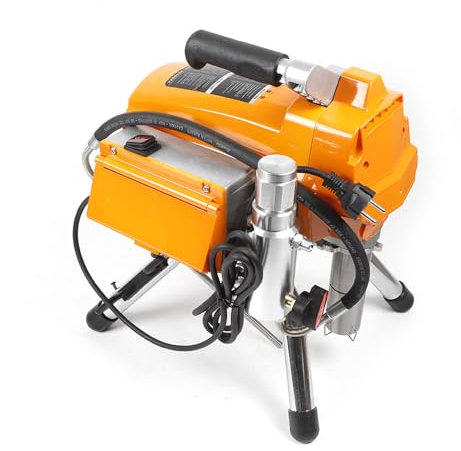 Profi Airless Farbsprühgerät 3000W | Lackiergerät Druckregelnde Paint Spritzgerät 23 Mpa Farbspritzer | Hochdruck Airless Farbsprühsystem 2.7 L/Min (Gelb)