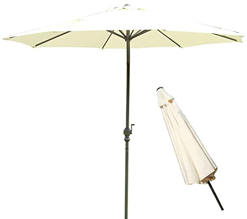 ABBNIA Schutz Sonnenschirm, Garten Sonnenschirm, mit 8 stabilen Streben, Ideal für den gewerblichen und privaten Gebrauch, Sonnenschutz Winddicht Sonnenschutz V