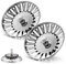 (2 Pack) Cucina aggiornata 84mm Lavello Spina Filtro Acciaio Inox Filtri Lavello Spine Sostituzione Tappo di Scarico per Cibo/Hair Catcher - Lavelli Diametro Foro 84-85,3mm