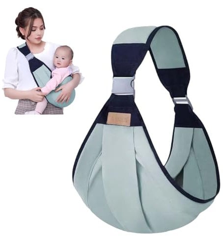 Marsupio Neonato, Fascia Neonato Multifunzionale, Fascia Porta Bebe Portatile, Fascia per Marsupio regolabile, Fascia per Neonati Traspirante, Wrap Baby Carrier, per Bambini Fino 20KG
