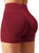YEOREO Damen Sport Shorts Invisible Scrunch Butt Lifting Gym Workout Shorts 4.5 Seamless Kurze Leggings Damen Push Up Booty Biker Shorts Scharlachrot S