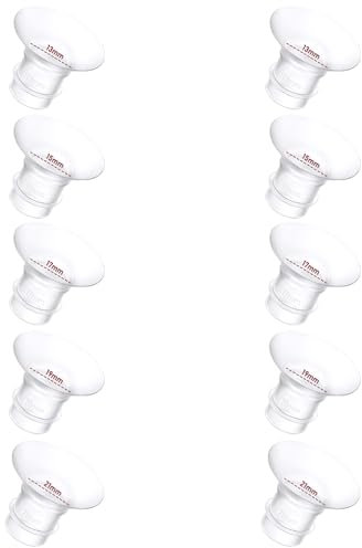 10 x Flange Inserts 13/15/17/19/21 mm x 2 for Momcozy M9/M6/M5/S12 Pro/S9 Pro/Medela/Spectra/Bellababy/Lansinoh/Elvie/Nuliie/Kissbobo/Anwike 24 mm Breast Pump