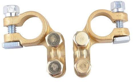 HEALEEP 1paar Auto-batterieanschlüsse Reinem Kupfer Polklemmen Für Fahrzeug Boot Und Korrosionsschutz Einfache Langlebige Verbindung