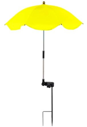 Colcolo Sombrilla para Plantas de Exterior, Cubierta de Jardín, Sombrilla de Gran Tamaño con Ángulos Ajustables de Plantas para Macetas, Jardín, Parterre, Amarillo