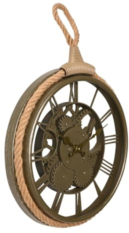 Widdop Cogs and Rope Design Wall Clock