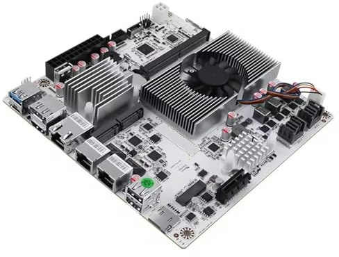 Compatible for Topton 8-Bay 10G NAS Motherboard Intel i3-N300 N150 110G+22.5G LANs 2NVMe 2SFF-8643 to 8SATA Type-C Firewall ITX Mainboard(16GB DDR5 512GB NVMe,N150)