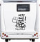 wDesigns Autoaufkleber Hetz Mich Nicht ! Wohnmobil Wohnwagen Camper Caravan Sticker