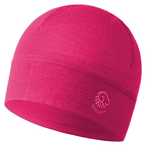 GIESSWEIN Mütze Gamsstein - Sportmütze aus 100% Merino Wolle, Damen & Herren Bike Cap, Sports skull merino beanie, Leicht, dünn, bequem & helmkompatibel, Helm Unterziehmütze