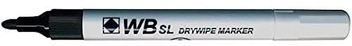 Hainenko WB SL Bullet Tip Dry Wipe Marker - Black (Pack of 100)