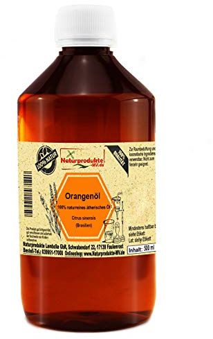 Orangenöl süß (500 ml) 100% naturreines ätherisches Öl Orangen