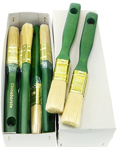 ROTIX-91722 4 x Flachpinsel 20 mm | 9. Stärke Profi-Qualität