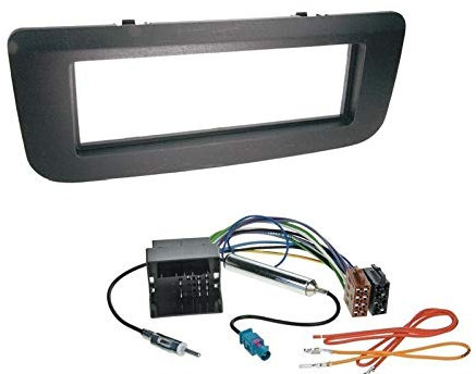 1 Din Radio Einbauset Blende Radioanschlusskabel Antennenadapter für Skoda Fabia 5J 2007-2014 mit Radio Beat