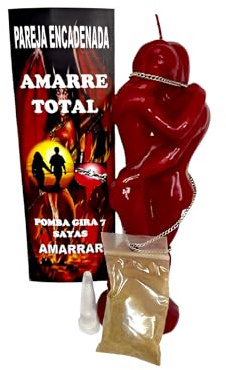LCDL Ritual Pareja Encadenada Color Rojo | | Amarre de Amor | Vela del Amor | Ritual para Atraer Amor | Velas del Amor y Pasión