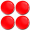 Biomar Labs® 4 x 60mm Aufkleber 3D Silikon Rot Für Radkappen Nabenkappen Radnabendeckel Rad-Aufkleber Nabendeckel A 1060