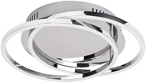 Rabalux 2184 LED Deckenleuchte/Ein-/Aufbauleuchte Selena aus Metall chrom Ø37cm H:8cm