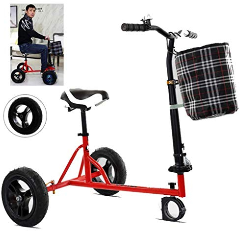 Hoverboard, Verstellbarer Schwebewagen, Go Kart Für Elektroroller Verstellbarer Sitz Klappbarer, Leicht Zu Tragender Intelligenter Elektrischer Selbstausgleichender Roller, Red