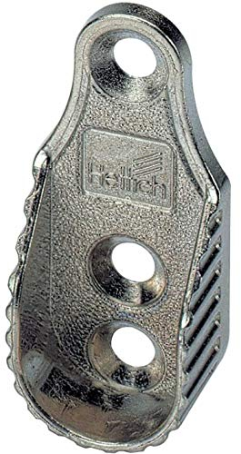 HKB® 1 Set Schrankrohrlager | für Rohr-ø 15 x 30mm | Zinkdruckguss vernickelt (2 Stück)