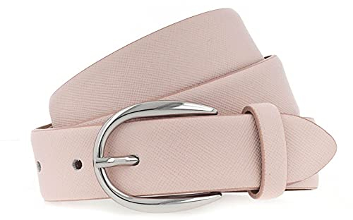 Vanzetti Classics 30mm Cambered Leather Belt W110 Pale Rose