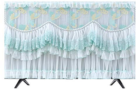 JIAWDYJ Computer/Home TV Dust Cover, LCD Coperture per Monitor Proteggi Schermo Televisore Copertura Antipolvere,Blu,70 Inches