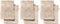 REDBEST Waschhandschuhe, Waschlappen 6er-Pack Chicago beige Größe 15x21 cm - saugstark, strapazierfähig, ideal für Reisen, Sport (weitere Farben)