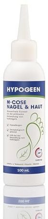 Hypogeen M-cose Nagelpilz 100ml - Nagelpilz behandlung - Enthält Teebaumöl, Glycerin und Allantoin - Wasserfrei - Revitalisierend - Für Fuß- und Handpflege - schnelles Ergebnis - Flasche 100ml