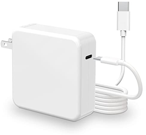 MacBook Pro Ladegerät 96W USB C Schnellladegerät Kompatibel mit MacBook Pro 16 15 14 13'', MacBook Air 13' Neues iPad Pro 2021/2020/2019/2018, inklusive USB C Ladekabel 2m