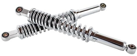 Stoßdämpfer, Federbein, Federung Motorrad 395mm, Farbe Chrom, für Honda MB 50ccm und 80ccm Modelle