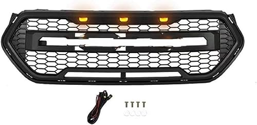 ASTRAE Auto Frontstoßstange Kühlergrill Für Fo-rd Escape Kuga 2017-2019,Vorne Kapuze Mittelnetz Grilles KüHler Ersatz,Auto Sport Stil Kühlergrill Außendekorationszubehör