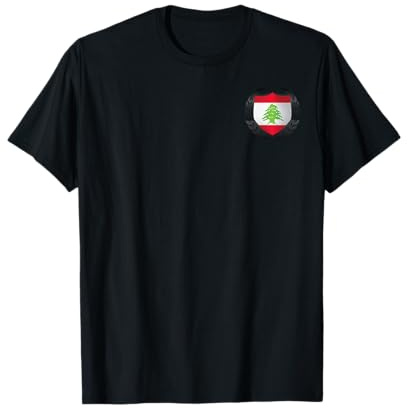 Maillot Liban foot Drapeau Liban Football Cadeau Libanais T-Shirt