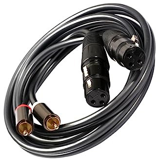 CAXUSD 1 5 M Dual Auf Dual Audio Kabel Signal Patch Kabel Zu Adapter -fi Stereo Sound