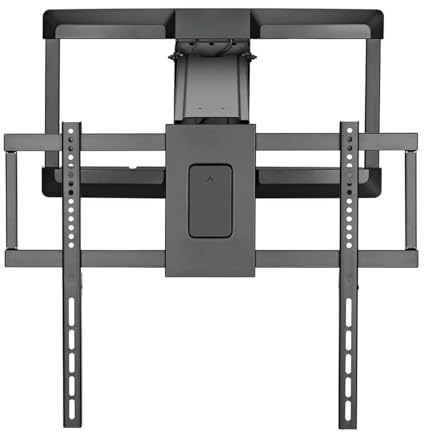 Nedis Smart Wi-Fi Motorised Lift Electric TV Wall Mount Bracket for 37-75 Screen Max 35kg Adjustable Height Tilt and Swivel with Remote and App Control
