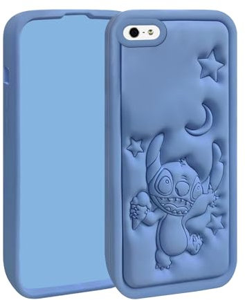 Compatible With iPhone 5S 5 5C SE 1ST Case,Cute 3D Cartoon Unique Soft Silicone 3D Character Shockproof Anti-bump Protector Boys Kids Gifts Cover Housing Skin For iPhone 5S/ 5/5C/SE 1ST