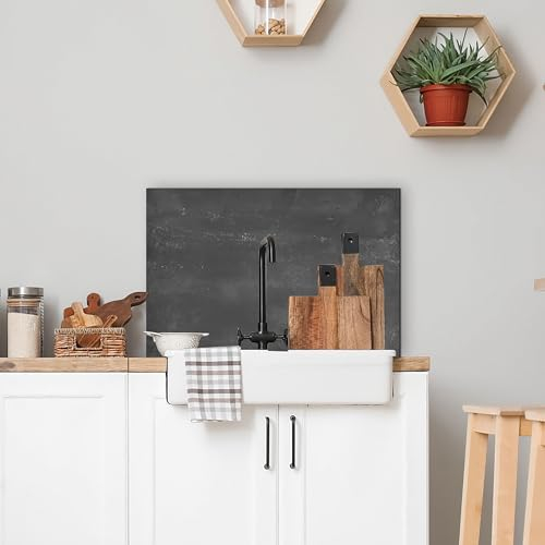 CREARREDA Pannello Paraschizzi Cucina in Alluminio 72x48cm Facile da Applicare Made in Italy Protezione per Fornelli e Muro. Lavabile Con Un Panno Lastra paraschizzi in metallo
