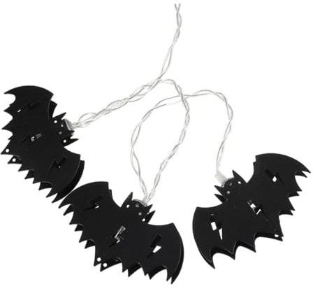 Anneome Halloween Bat String Lamp Mit Leds Dekorative Lichterkette Für Innen Und Außen Für Halloween-partys Und Feiern Batteriefrei Und Gestaltet