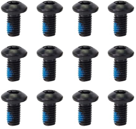 Viti per Freni a Disco per Bicicletta, 12 Bulloni del Rotore del Freno a Disco T25, M5 x 9 mm Viti Disco Freno per Mountain Bike, Bulloni per Rotore della Biciclette da Strada e da Montagna, Acciaio