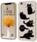 Creative Cartoon Silicone Soft Case Compatible with iPhone 6/iphone 6s, [Cat Pattern] Anti fall Protective Cover,White
