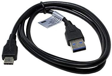 USB cable compatible with Huawei P30 Pro New Edition, 1 meter, USB 3.0, from USB Type-C plug to USB-A socket, fast transfer and charging