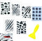 6 Stück Bullet-Holes als Auto-Aufkleber,EinschussLöcher Sticker Set,Sticker Bullet-Holes,Auto Aufkleber 3D Einschusslöcher,Bullet-Holes und Kratzer als Auto-Aufkleber für Auto,Fahrzeuge,Roller,Moped