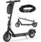 E Scooter mit Straßenzulassung, 10 Zoll, Max 40km Reichweite 20km/h, Komfortable Stoßdämpfung, Elektro Scooter bis 120kg, APP-Verbindung, LED-Display, Duales Bremssystem Elektroroller für Erwachsene