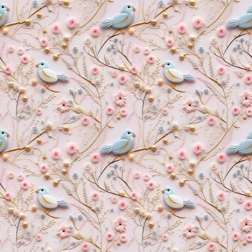 3D Vögel Jersey oder French Terry Eigenproduktion/NähKerstchen/mit Bünchenen/Stoffpaket/Meterware (Jersey)