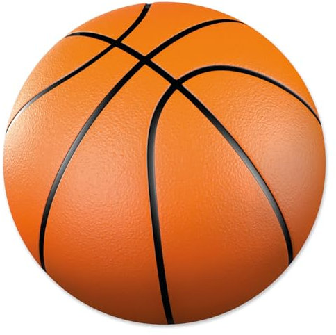 younikat Mauspad mit Basketball Motiv I Ø 22 cm rund I Mousepad in Standard-Größe I rutschfest I dv1465