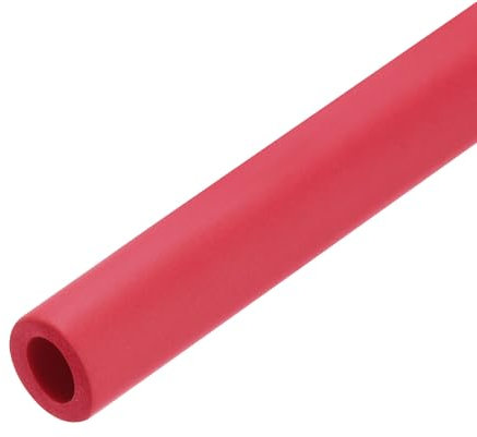 QUARKZMAN 1 x 2m Rohrisolierung Schaumstoff, Durchmesser 12mm Isolierstärke 4mm Heizungsrohr Verkleidung für Fitnessgeräte, Rohre, Handhaben (Rot)