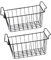 Milageto 2 Piezas Organizador de congelador Divisor de Compartimentos para refrigerador Organizador de despensa Cesta de Alambre para congelador, 42.5 Cm X 24.5 Cm X