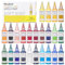 MEEDEN Peinture Acrylique Pouring: 24 Colors x 60ml/2oz Kit de Peinture Acrylique Liuqide pour Adultes pour Bois Textile Verre