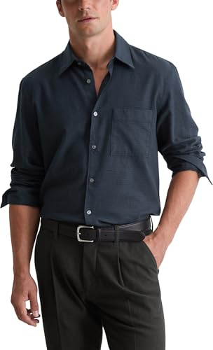 Marc O'Polo Herren 531732242090 Hemd mit Button-Down-Kragen (1er Pack)