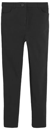 NEXT Mädchen Skinny Fit Schulhose mit hohem Bund, normaler Beinlänge und Stretch-Anteil