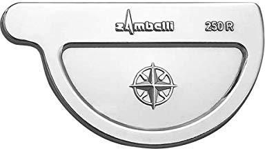 Zambelli VM Blank-Zinc® Rinnenboden halbrund rechts 250 mm - Formsicher & exakte Passgenauigkeit | Kompassrose
