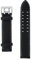 Lederarmband Uhrenarmband Armband 22 mm bombiert schwarz mit Beiger Naht für Junkers
