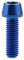 Yaruijia Boulon en titane M8 x 15 20 25 30 35 40 45 50 mm Vis Allen à tête conique pour pièces de vélo et moto Pas de 1,25 mm (M8 x 25 mm, bleu)